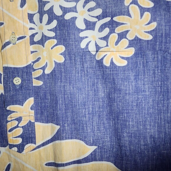 Reyn Spooner Shirt Mens 2XL Blue Floral Hawaiian Commemorative Classics Aloha - Picture 4 of 12
